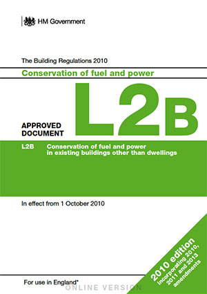 the building regulations part L2B